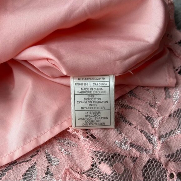 BB Dakota Rene Deep V Neck Lace Shift Dress - Picture 9 of 13